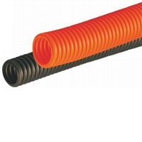 Труба гофрированная 50 мм с зондом, ПНД (оранжевая) Безгалогенная (HF) стойкая к ультрафиолету (УФ)